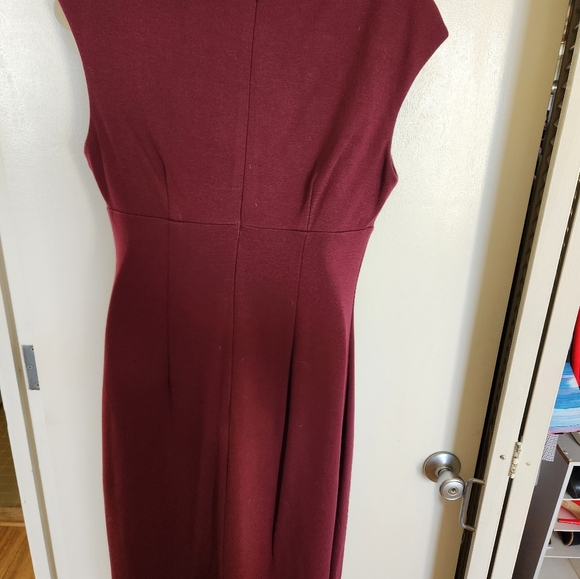 Burgundy Calvin Klein empire waist dress, size 6 - Picture 2 of 4